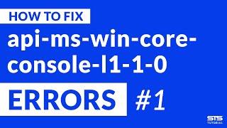 api-ms-win-core-console-l1-1-0.dll Missing Error | Windows | 2020 | Fix #1