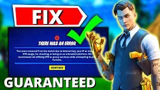 How To Fix Fortnite Ban Removed From The Match VPN/IP/Cheating Fix