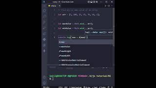 Find minimum and maximum value of array in JavaScript | #developerhub  |  @DeveloperHub1