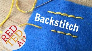 Backstitch How To - Basic Sewing (Embroidery & Hand Sewing)