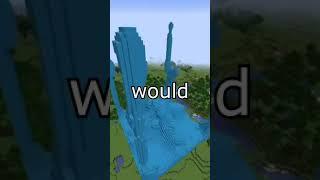 realistic water physics in minecraft  #shorts