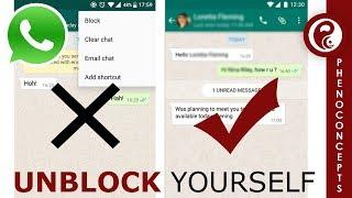How to unblock yourself on whatsapp