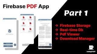 Firebase PDF App Part 1  - Introduction To App and Pdf Picker with Result Launchers