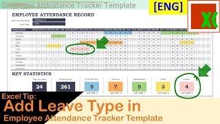 [ENG] Add Leave Type into Employee Attendance Tracker Template
