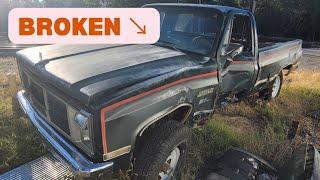 This GMC saved lives - But can it be resurrected? Wrecked 1987 GMC 4x4 pickup Walk Around & Start!