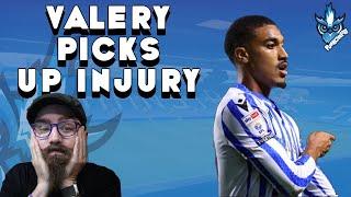 VALERY PICKS UP INJURY