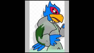 making falco cartoony #Starfox