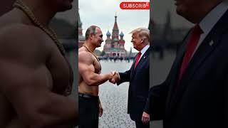 Donald Trump and Vladimir Putin at red square | ai generated video | ai video | ai presidents  #ai