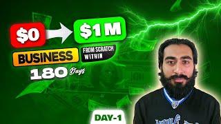 Building Zero to $1,000,000 Business in 180 Days | DAY-1 | Clout News