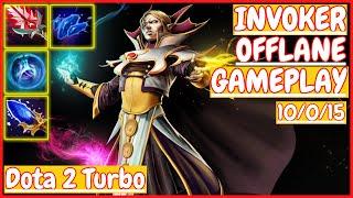 Invoker 10/0/15 [OFFLANE] [Gameplay DOTA 2 Turbo] 7.33