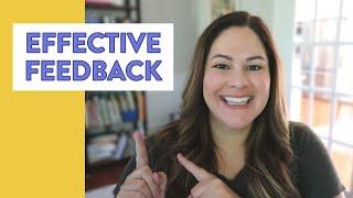 5 Tips for Giving Effective Feedback to Students (Kindergarten, First, and Second Grade)