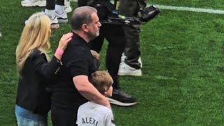 ANGE POSTECOGLOU AND HIS FAMILY ENJOY WONDERFUL MOMENT! Lap of Appreciation: Tottenham 2-1 Burnley