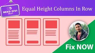 Equal Height Columns In Row  How to Create Equal Height and Width Columns  ️ Divi Theme Tutorial