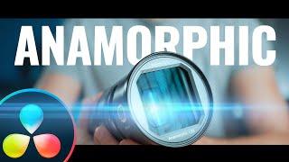 How to FAKE the ANAMORPHIC Look with a Normal Lens | DaVinci Resolve 18 Tutorial