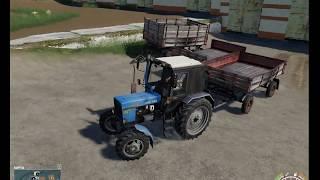 Мтз-82.1 и Прицепы 2ПТС-4 Farming Simulator 2019