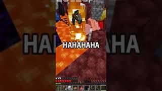 When You Accidentally Push Your Friend In Lava In Minecraft