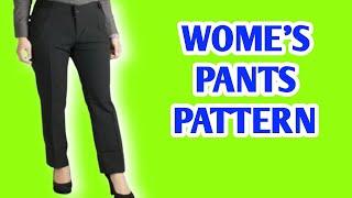 trousers pattern ! how to draft ladies trousers pattern