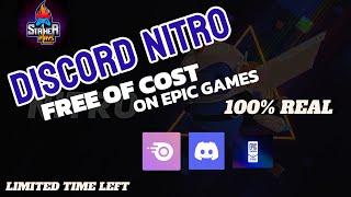 Get Discord Nitro FREE on The EPIC GAMES STORE 2024|How To Claim Discord Nitro Without Credit card?