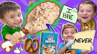 NEVER HAVE I EVER + DIY THANKSGIVING TURKEY LEG w  Rice Krispies Treats FUNnel Family Recipe