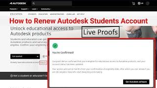 How to Renew Autodesk Students Account - Restart Autodesk Student License -Autocad, Revit, 3Ds max