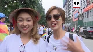 Bike rally through Vietnam capital marks end of annual gay pride week