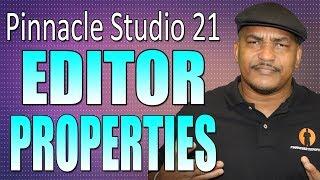 Pinnacle Studio 21 Ultimate | Editor Properties Tutorial