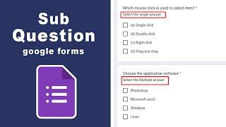 how to make sub questions in google forms