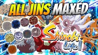 All Tailed Spirits UNLOCKED at MAX LEVEL + 10 Tails Showcase Shindo Life Roblox