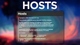 HOSTS: RESTORE HOST FILE MANUALLY IN WINDOWS 10