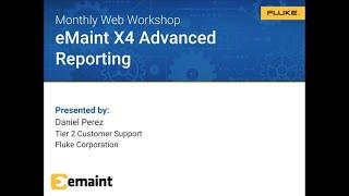 Web-Workshop: Advanced reporting in eMaint X4