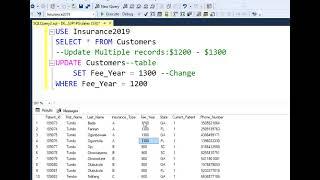 UPDATE multiple values in SQL