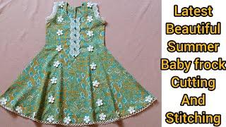 Latest and very beautiful baby frock design || new frock design 2024 cutting and stitching