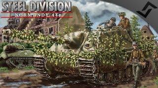Jagdpanther Airfield 4v4 - Steel Division: Normandy 44 Multiplayer Gameplay