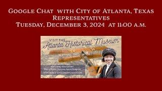 Atlanta Grade School Friends Chat with Partners at the City of Atlanta, Texas | December 3, 2024