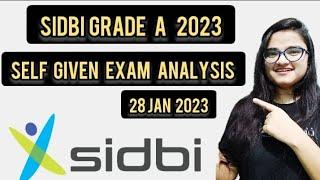 SIDBI GRADE A 2023 ||SELF GIVEN EXAM ANALYSIS ||JYOTI MISHRA