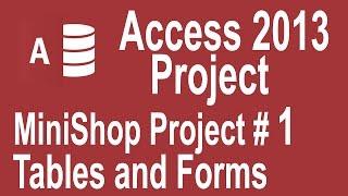 Microsoft Access 2013 tutorial for beginners : MiniShop Project urdu Part 1