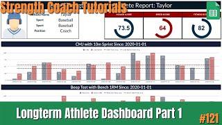 Google Sheets Longterm Dashboard for Athletes | Part 1