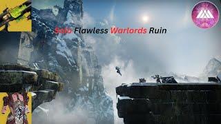 Solo Flawless Warlords Ruin | Warlock | Parasite | Revenant