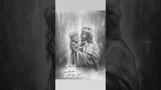 Jesus with a child artwork! Read description! ⬇️