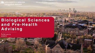 Virtual Open House 2025 | Biological Sciences and Pre Health Advising