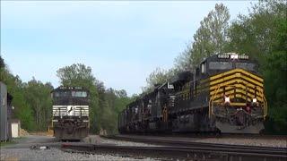 [HD] Norfolk Southern trains in South Central Virginia