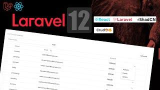  Laravel 12 + React + ShadCN UI | CRUD App with Dynamic Data Table & Modern UI! 