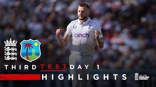 Atkinson Takes 4-Fer | Highlights - England v West Indies Day 1 | Rothesay Test 2024