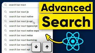 React Search Bar | Auto Suggestion With Keyboard Navigation [YouTube Search]