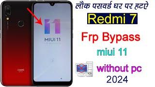 Redmi 7 FRP Bypass | Redmi (M1810F6LI) Google Account Unlock | Xiaomi 7 FRP Bypass New Method 2024 |