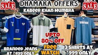 Dhamaka Offers  | 3 Branded Jeans At ₹1499 Only | Tshirts,Shirts | Branded Clothes in Mumbai