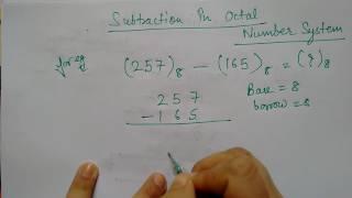 Octal subtraction