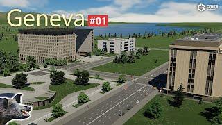 Real Location City Build | Geneva Switzerland #01  Cities Skylines 2