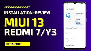 MIUI 13 Beta For Redmi 7/Y3|Full Review And Installation|IOS Recent Menu|Miui 13 Widgets|Miui 13|