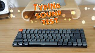 Keychron K3 Typing Sound Test and Review